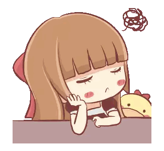Girl with Brown Hair and Chicken