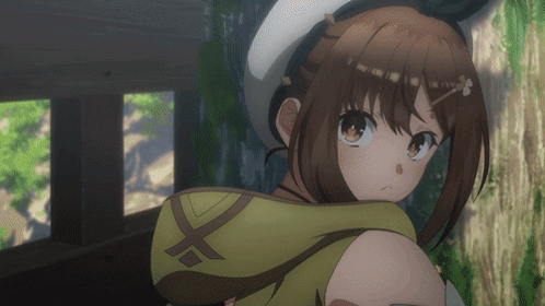 Girl With Brown Hair, Green Hoodie, And X On Shoulder GIF