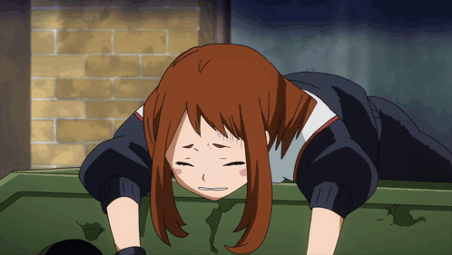 Girl with Brown Hair Lying on Stomach