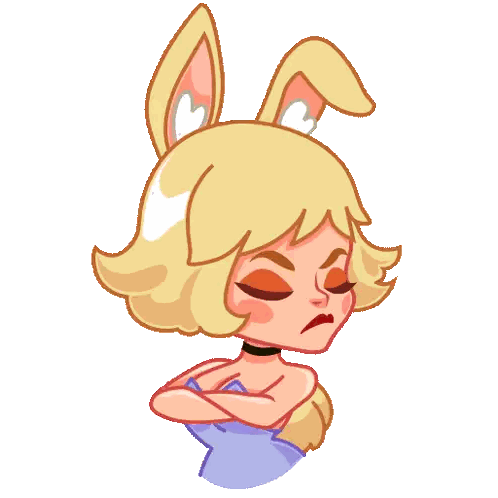 Girl with Bunny Ears and Choker