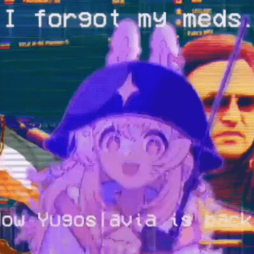 Girl With Bunny Ears Helmet Say I Forgot My Meds GIF