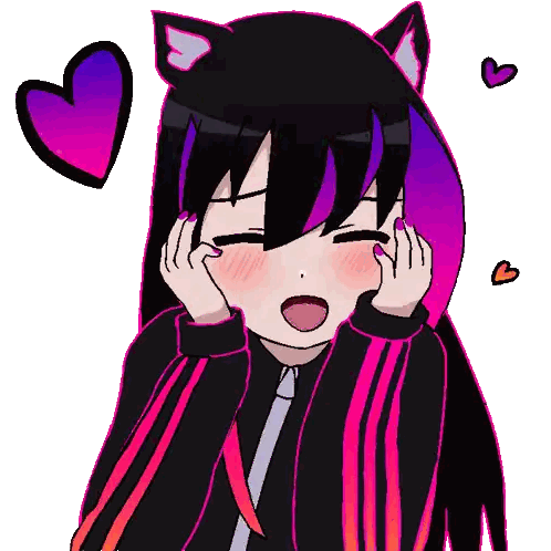 Girl with Cat Ear Drawing