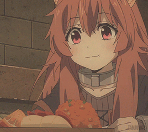 Girl With Cat Ear Eating