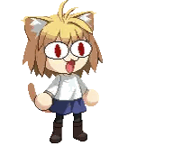 Girl With Cat Ear Making Funny Face