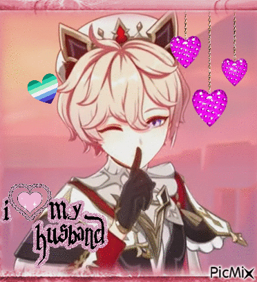 Girl With Cat Ear Saying My Husband