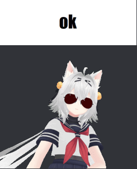 Girl with Cat Ear Saying OK