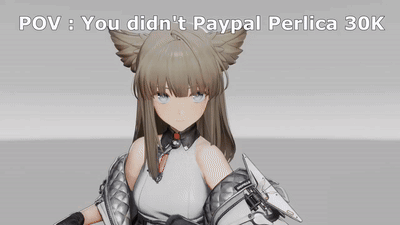 Girl With Cat Ear Saying You Didn't PayPal Perlica 30K GIF