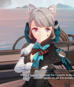 Girl With Cat Ears and Bow Tie Talking