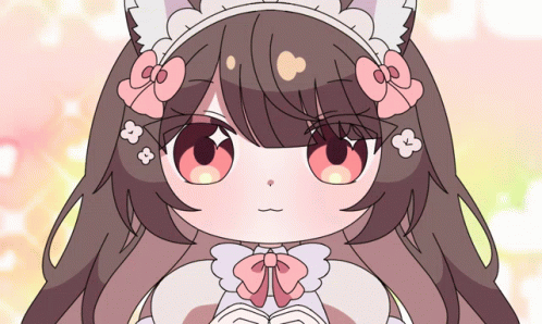 Girl With Cat Ears and Flowers