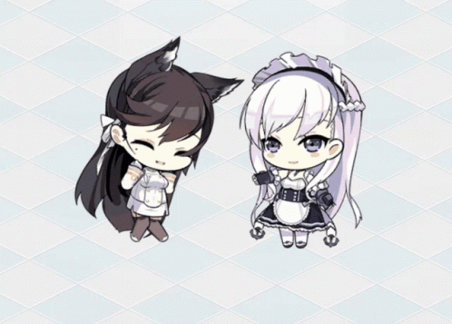 Girl With Cat Ears and Maid Dress