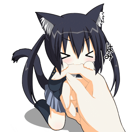 Girl with Cat Ears Being Petted