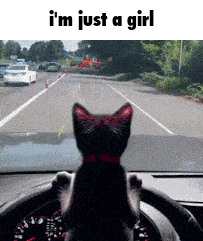 Girl With Cherry In Hair Says Im Just A Girl GIF
