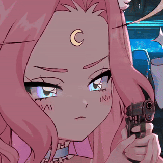 Girl With Crescent Moon on Forehead
