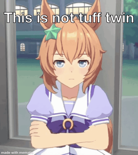 Girl With Crossed Arms Not Tuff Twin