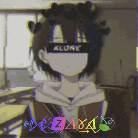 Girl With Crown Face Saying Alone
