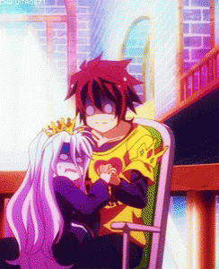 Girl With Crown Hugging Boy