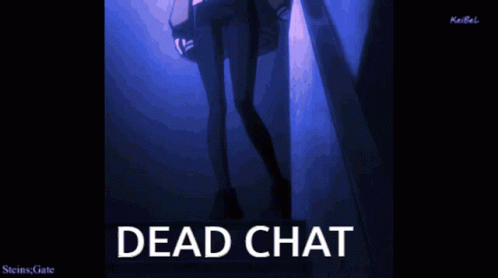 Girl with Dead Chat Text