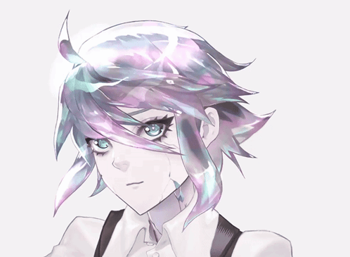 Girl With Diamond in Hair and Blue Eyes