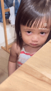 Girl with @dplus Sticker on Forehead