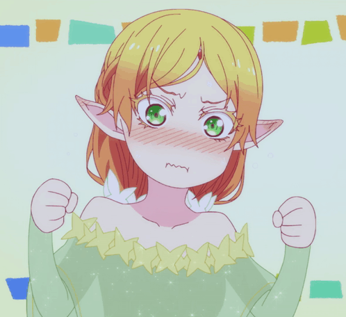 Girl with Ears and Green Eyes