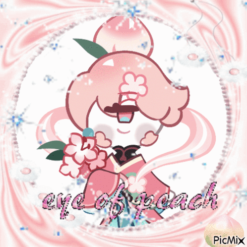 Girl With Eye of Peach