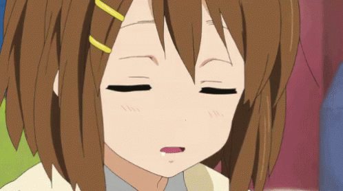 Girl With Eyes Closed and Mouth Open