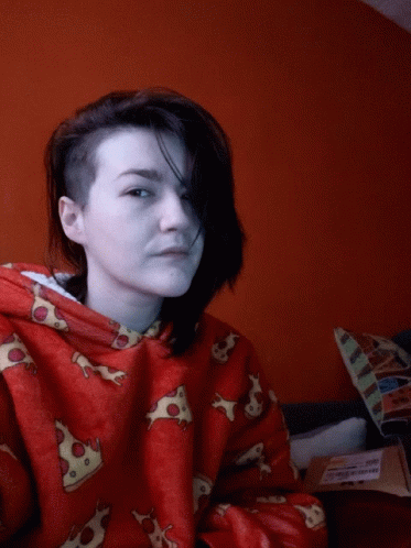 Girl With Fade Haircut Uno Reverse Card GIF