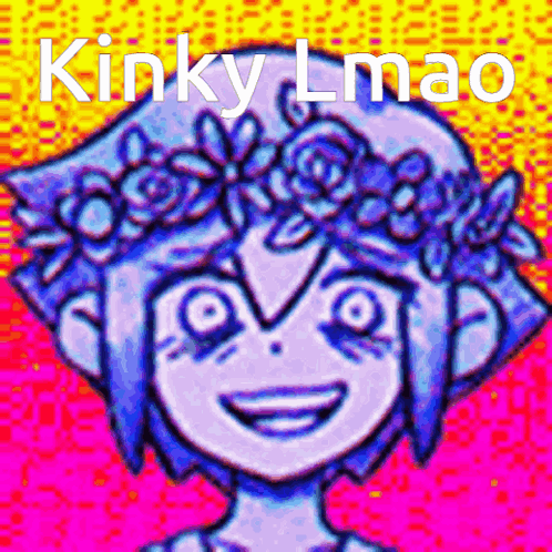 Girl with Flower Crown and Kinky Lmao