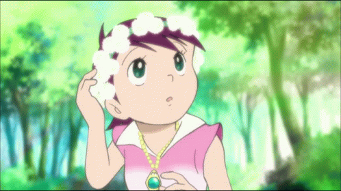 Girl With Flower Crown and Necklace