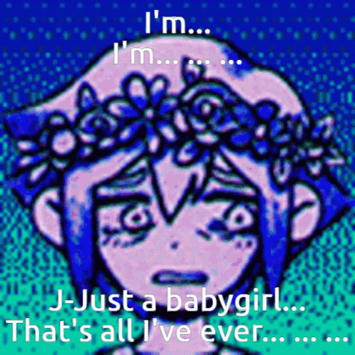 Girl With Flower Crown Saying I'm I'm I'm I'm GIF