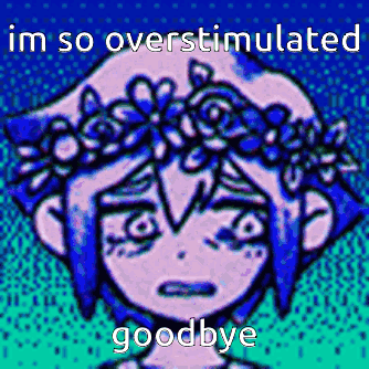 Girl With Flower Crown Says Im So Overstimulated Goodbye
