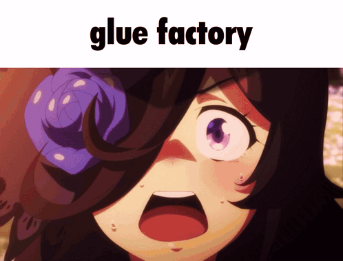 Girl with Flower in Hair Glue Factory