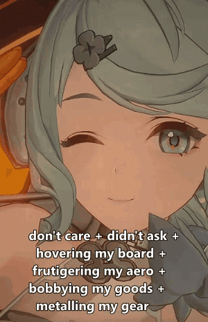 Girl With Flower In Hair Saying Don't Care GIF