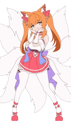 Girl with Fox Tail
