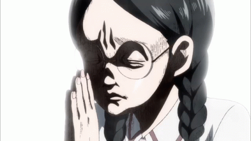 Girl With Glasses And Braids GIF