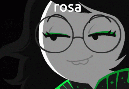 Girl with Glasses and Rosa