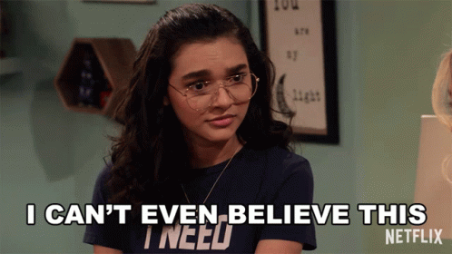 Girl With Glasses Says I Can't Even Believe This I Need GIF