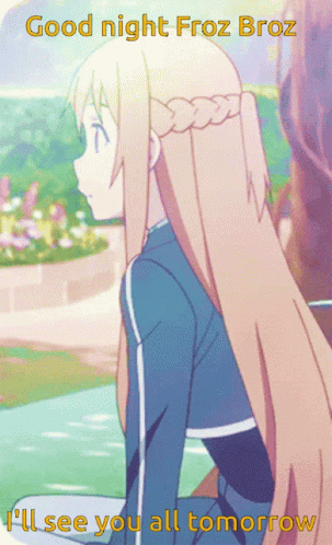 Girl With Good Night Froz Boz GIF