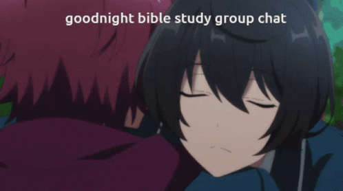 Girl with Goodnight Bible Study Group Chat