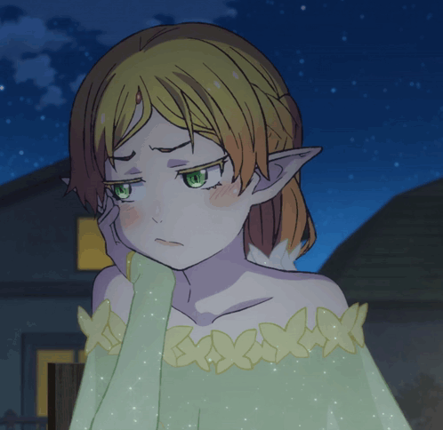 Girl with Green Eye Drawing