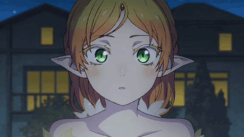 Girl with Green Eyes and Ears