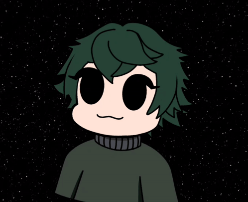 Girl with Green Hair Holding Red Lightsaber
