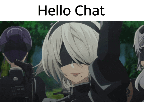 Girl with Gun Saying Hello Chat