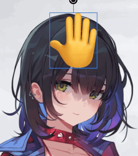 Girl with Hand on Head