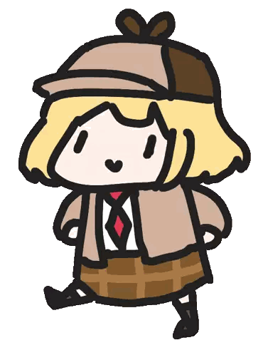 Girl With Hat and Plaid Skirt