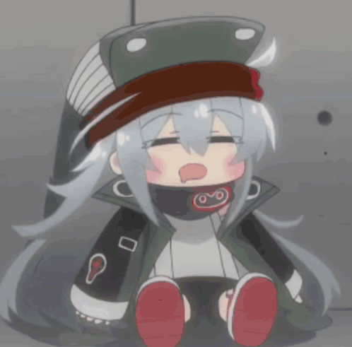 Girl With Hat and Smiley Face