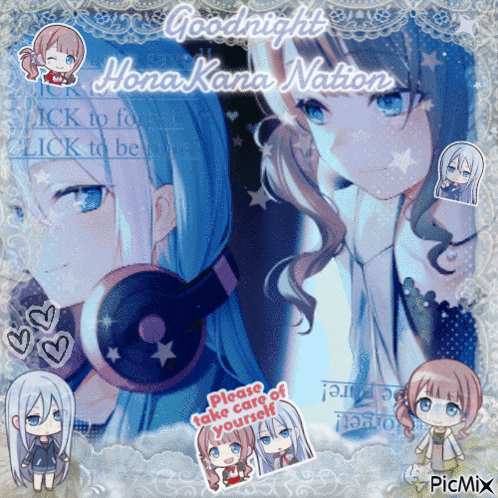 Girl With Headphones Goodnight Mona Kana Nation GIF