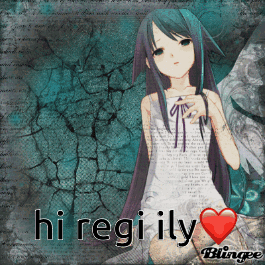 Girl with Heart Saying Hi Regily