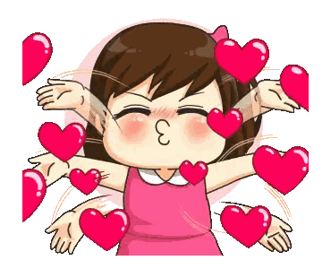 Girl With Hearts And Number 3
