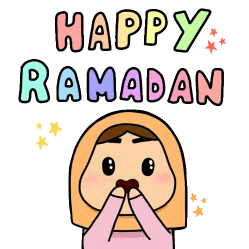Girl With Hijab Happy Ramadan